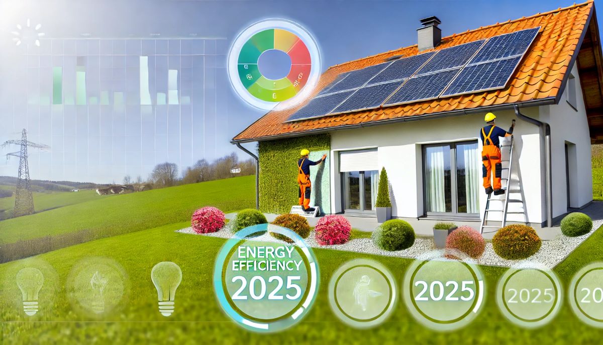 Maison rénovée avec isolation et panneaux solaires