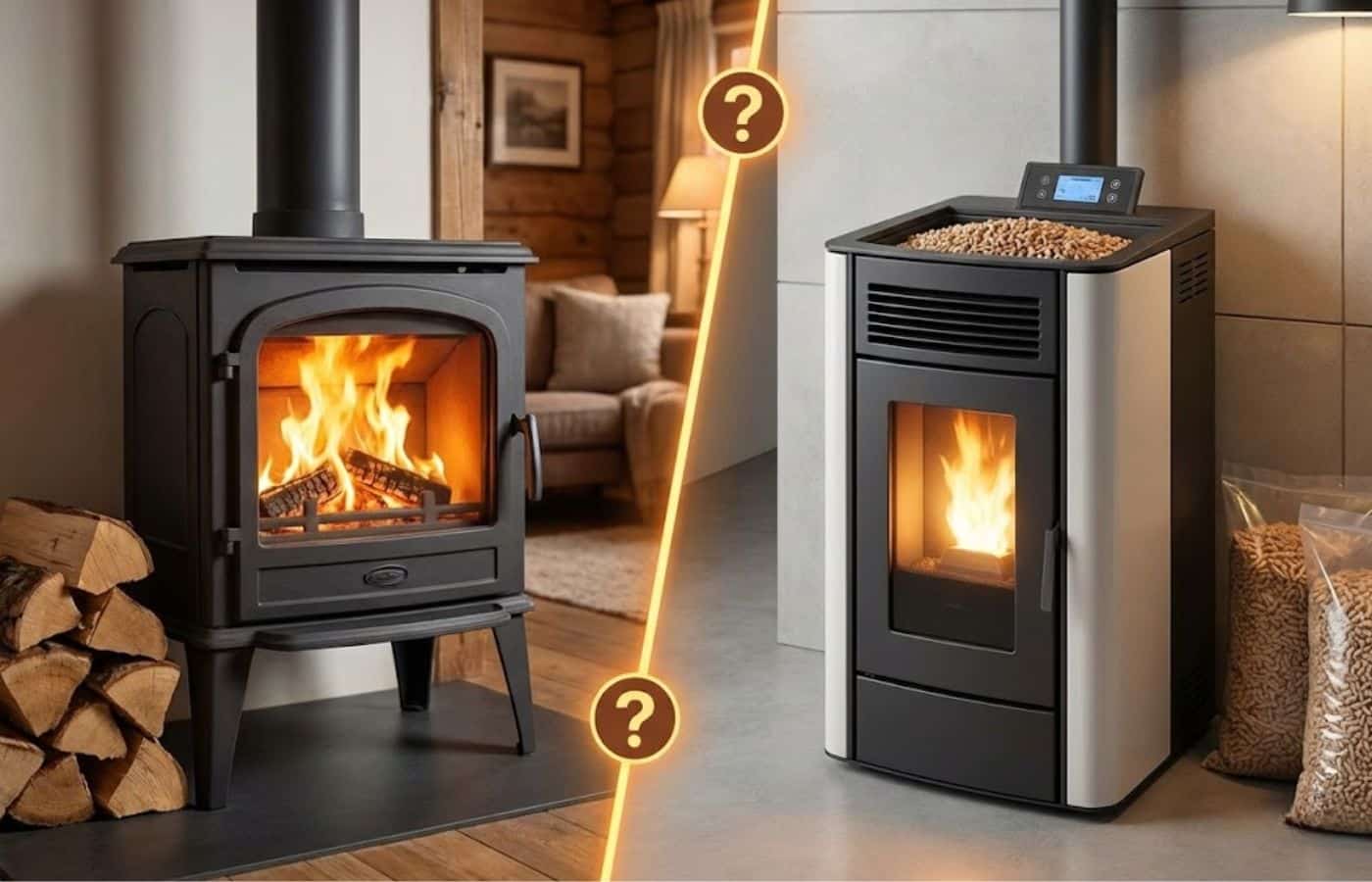Comparaison entre un poêle à bois classique et un poêle à granulés pour choisir la bonne puissance