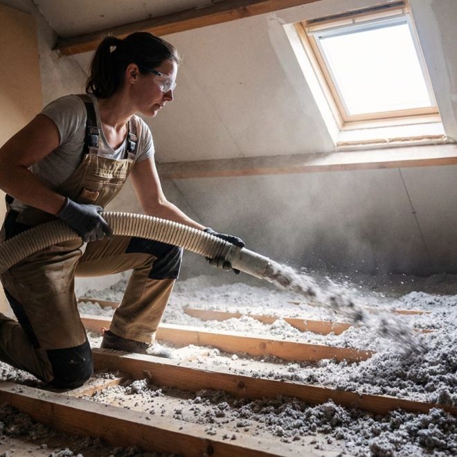 Isolation par ouate de cellulose : L&rsquo;avis honnête (prix, danger, tassement)