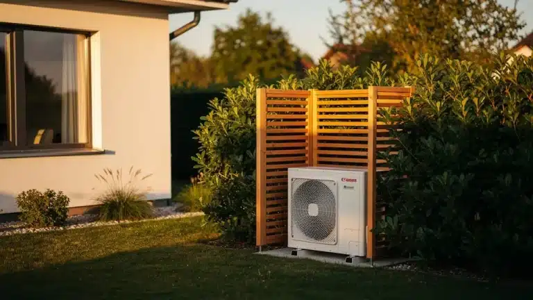 Comment cacher une pompe à chaleur sans brider son rendement ?