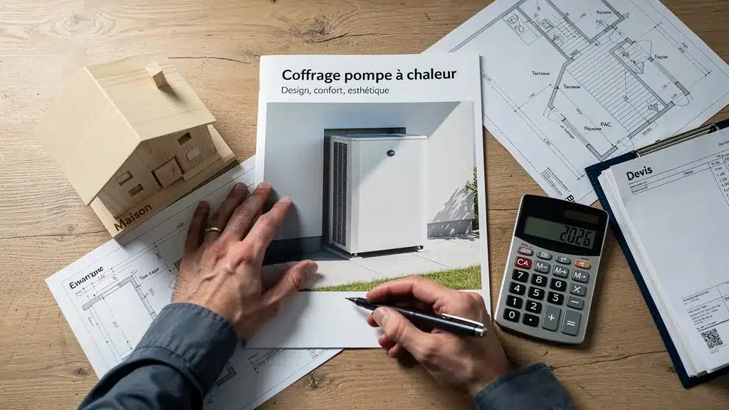 Quel budget pour habiller sa PAC en 2026 en rapport avec cacher une pompe à chaleur