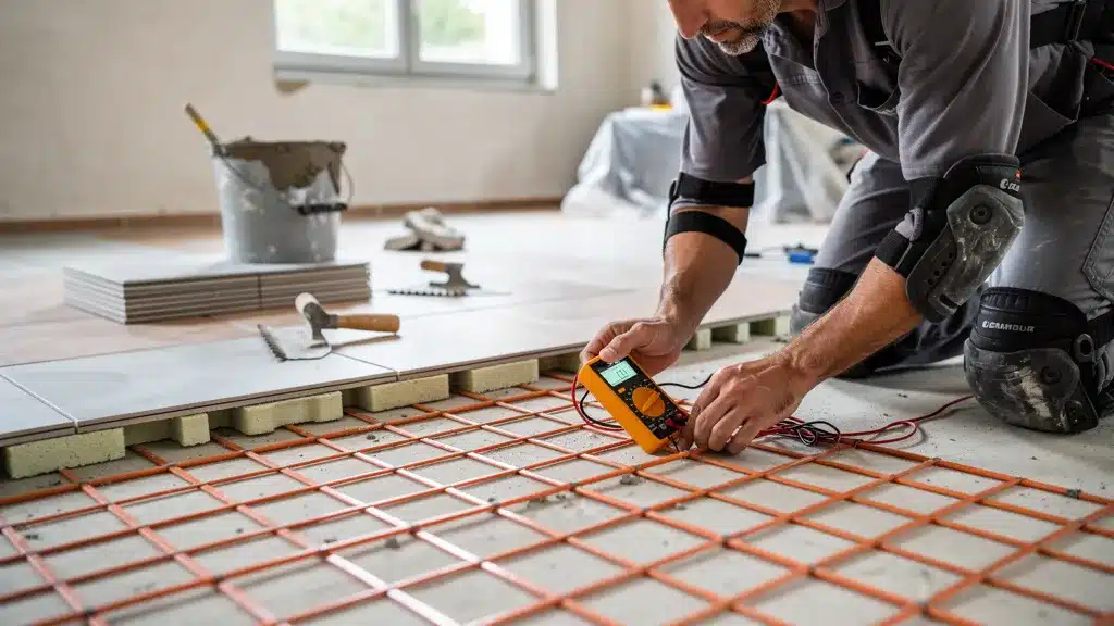 Comment installer un chauffage au sol électrique soi-même : illustration et conseils