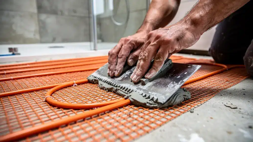 La trame chauffante : idéale sous un carrelage et chauffage au sol électrique expliques en detail