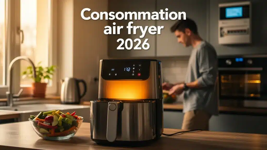 Illustration principale sur consommation air fryer