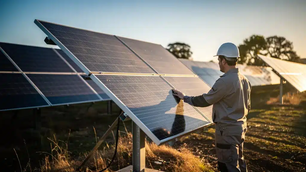 Illustration principale sur durée de vie d'un panneau solaire