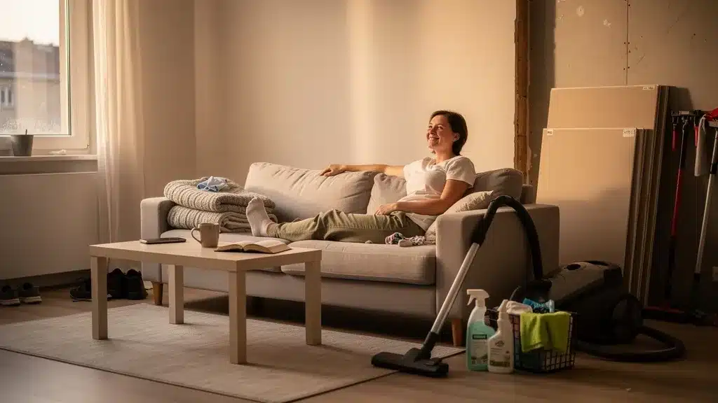 Illustration de conclusion dans le contexte de guide complet routine ménage