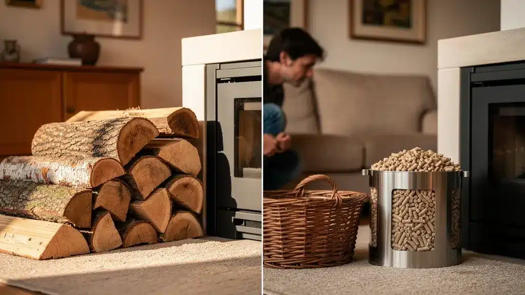 Choisir son insert de cheminée : bois ou granulés : conseils sur insert cheminée