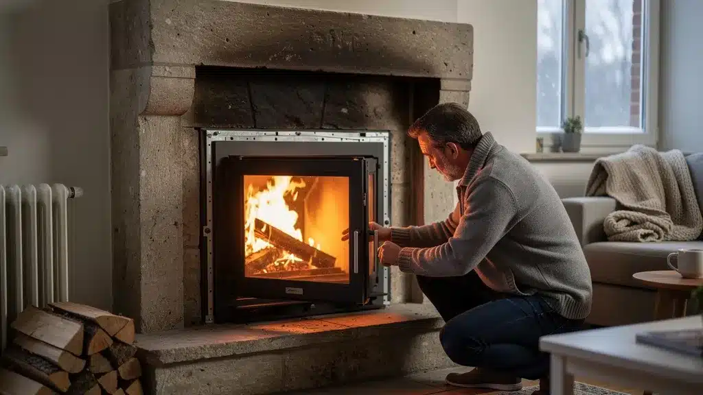 Prix et rentabilité d'un insert de cheminée en 2026 en rapport avec insert cheminée