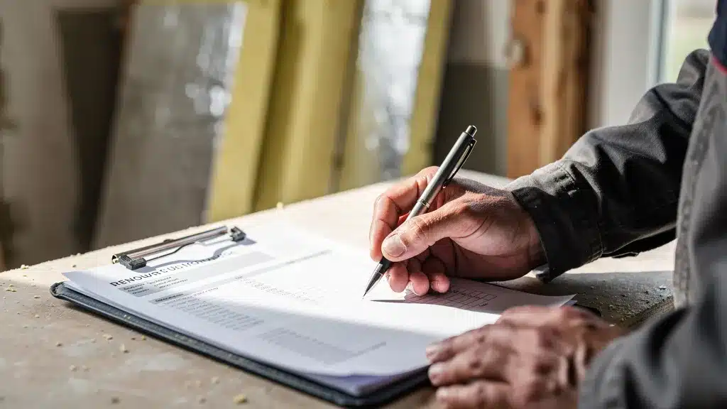 Vue détaillée : quel prix au m2 pour l'isolation polyuréthane devis papier artisan sur chantier