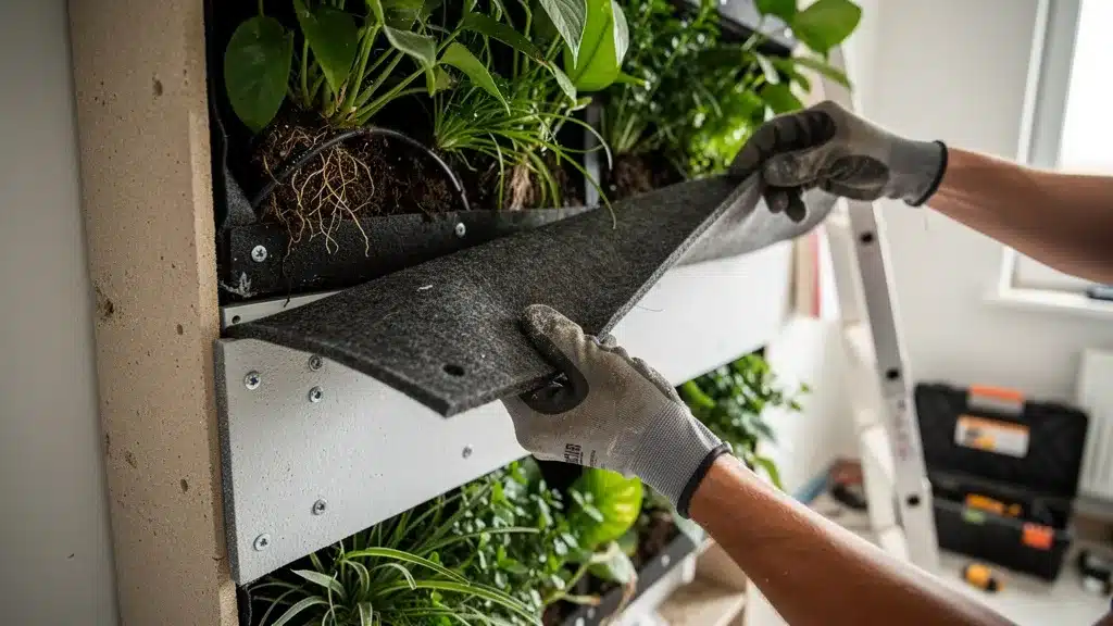 Créer un mur végétal d'intérieur sans moisissure : Étanchéité - Mur végétal Créer un mur végétal d'intérieur sans moisissure : Étanchéité : illustration et conseils