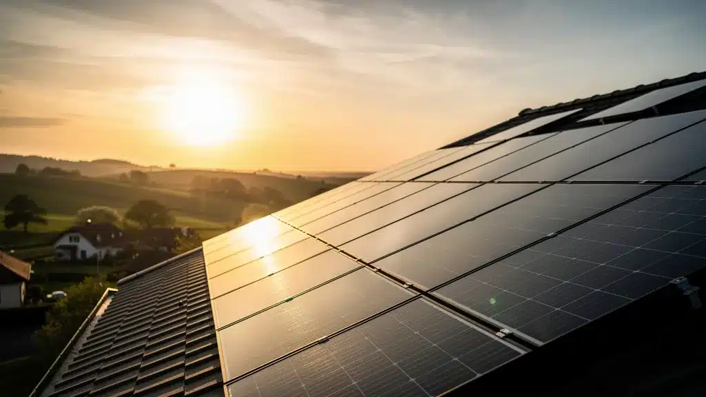 Photo illustrant orientation panneau solaire