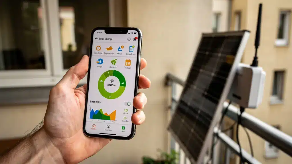 Connexion Wi-Fi et monitoring en temps réel - Panneau solaire sunology connexion wi-fi et monitoring en temps réel smartphone iphone application sunology