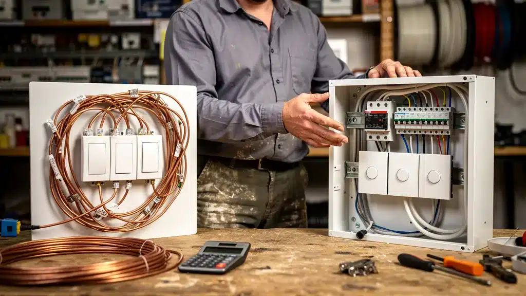 Analyse chiffrée : rentabilité à partir de 3 boutons poussoirs - Schema telerupteur Vue detaillee : analyse chiffrée : rentabilité à partir de 3 boutons poussoirs