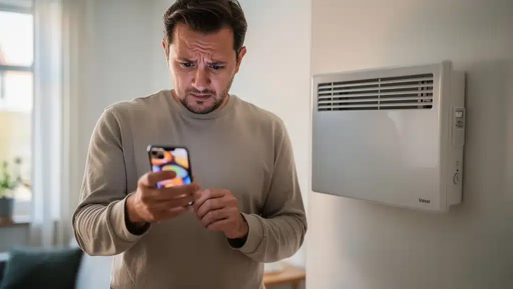 Vue detaillee : les 3 points qui fâchent sur l'application mobile heatzy