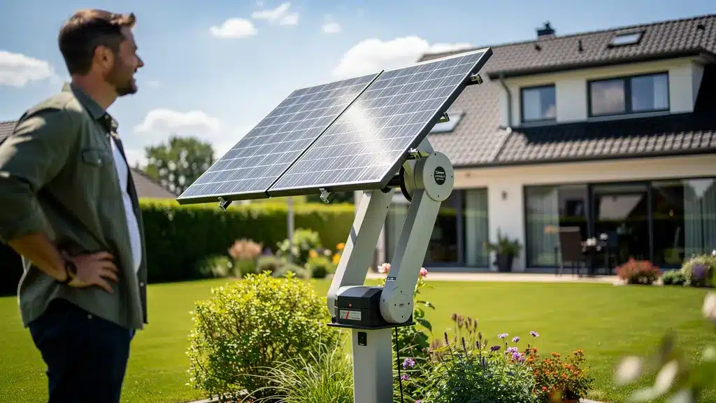 Qu'est-ce qu'un tracker solaire et quel gain espérer ? - Tracker solaire Qu'est-ce qu'un tracker solaire et quel gain espérer : illustration et conseils