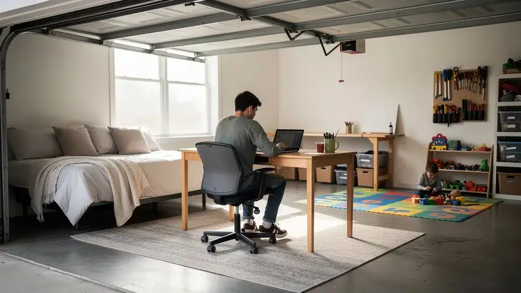 Idées d'utilisation de l'espace - Transformer garage pièce habitable Idées d'utilisation de l'espace en rapport avec transformer garage pièce habitable