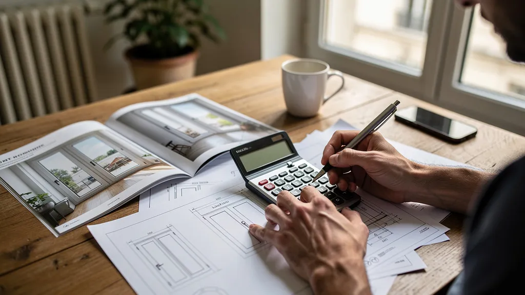 Scene montrant personne, main, mains en rapport avec reste à charge réel : calcul des aides pour 5 fenêtres