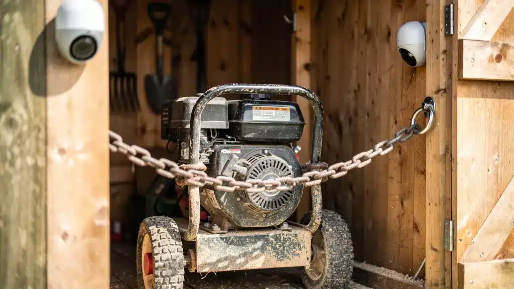 Éviter le vol de votre broyeur thermique de jardin : jardin et appareil photo