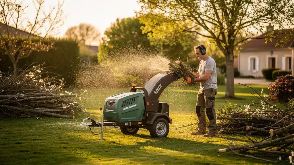 Photo illustrant broyeur de branches