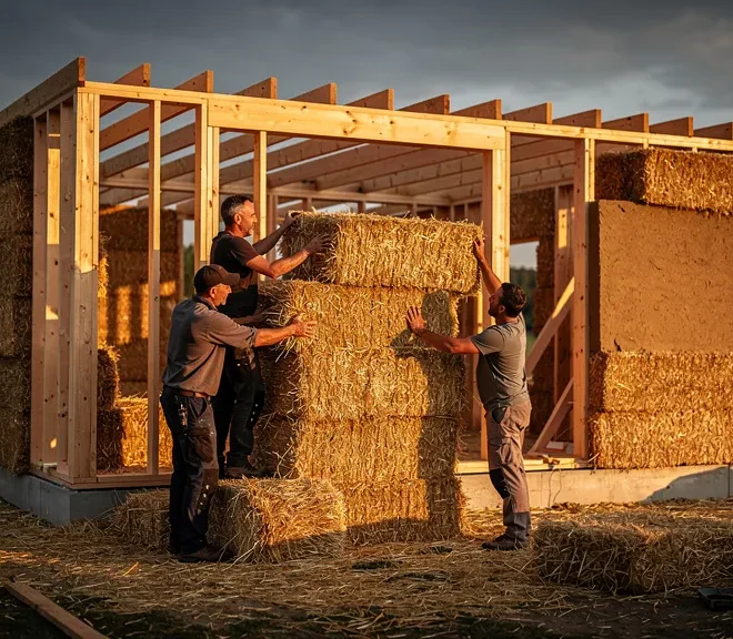 Construire une maison en paille : l&rsquo;isolant ultime ou un piège ?