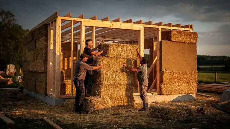 Construire une maison en paille : l&rsquo;isolant ultime ou un piège ?