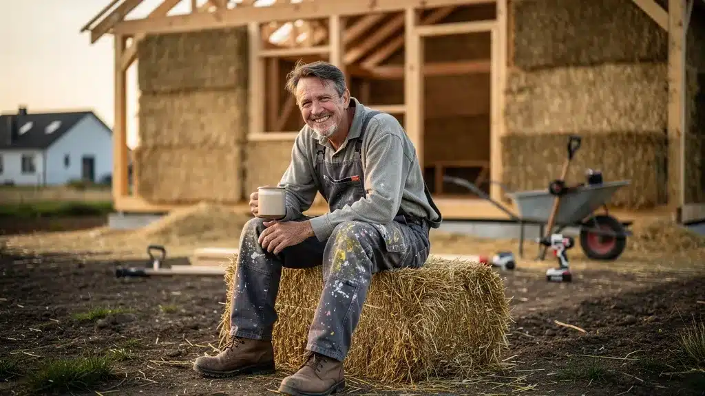 Bilan : construire une maison en paille vaut-il vos week-ends ? - Construction en paille Tenant et assis, maison pour bilan : construire une maison en paille vaut-il vos week-ends