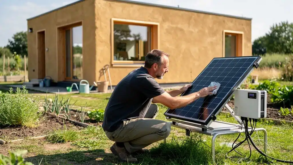 Coupler votre maison en terre paille aux panneaux solaires - Construction en paille Coupler votre maison en terre paille aux panneaux solaires : maison et jardin
