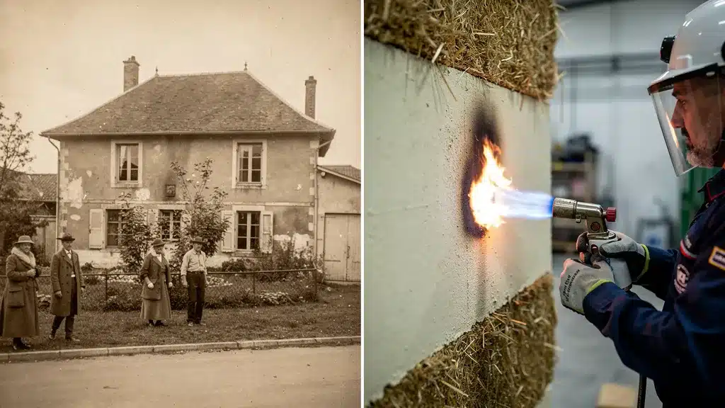 Incendie et rongeurs : la vraie durée d'une maison de paille - Construction en paille Photo de montrant avec stylo pour incendie et rongeurs : la vraie durée d'une maison de paille