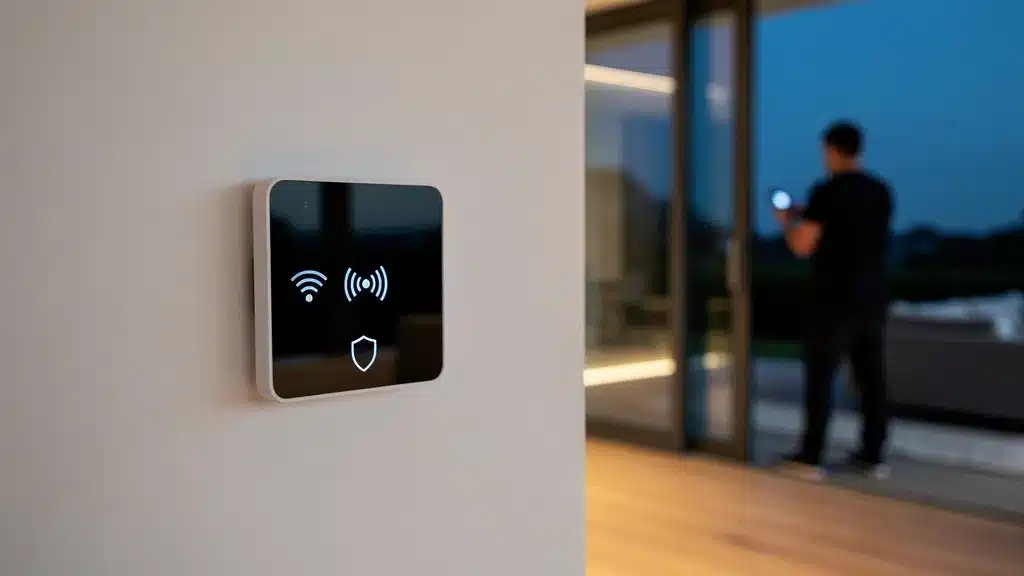 Sécurité connectée : protéger sa maison moderne des brouilleurs : montrant et maison