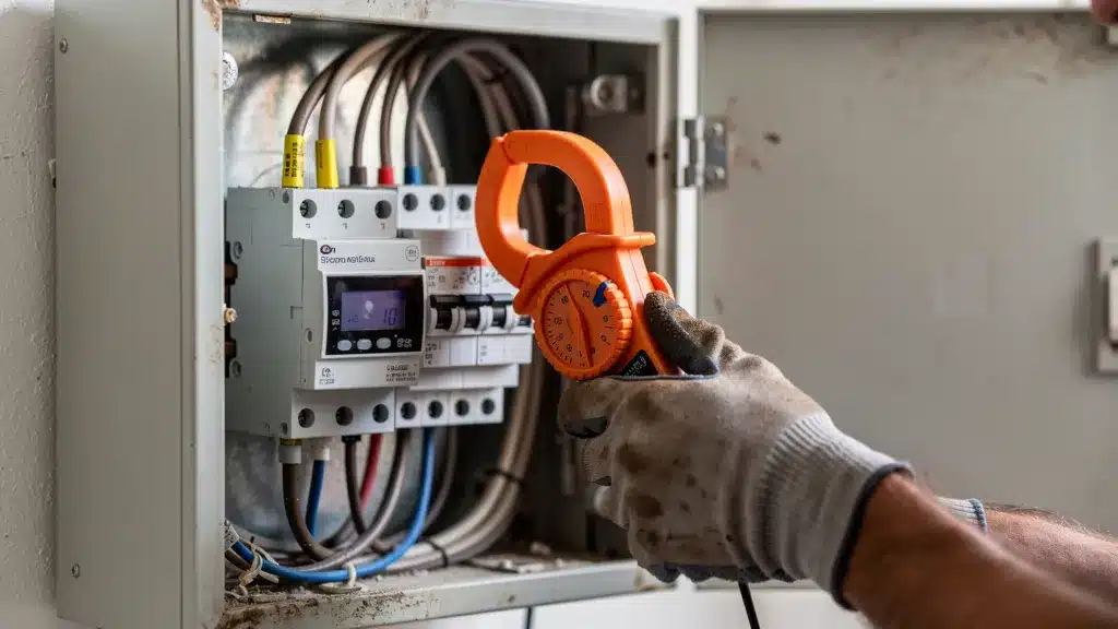 Photo de professionnel avec montrant pour matériel vs logiciel : la clé ecojoko surpasse-t-elle enedis