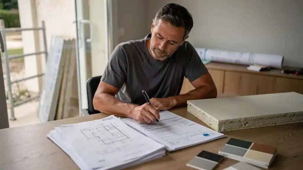 Table et bleu pour quel est le vrai prix au m2 d'une ite en 2026