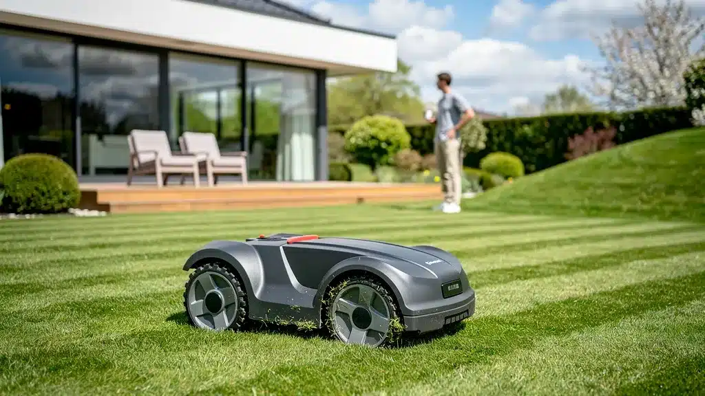 Homme et maison, moderne pour meilleur robot tondeuse sans fil périphérique : verdict 2026