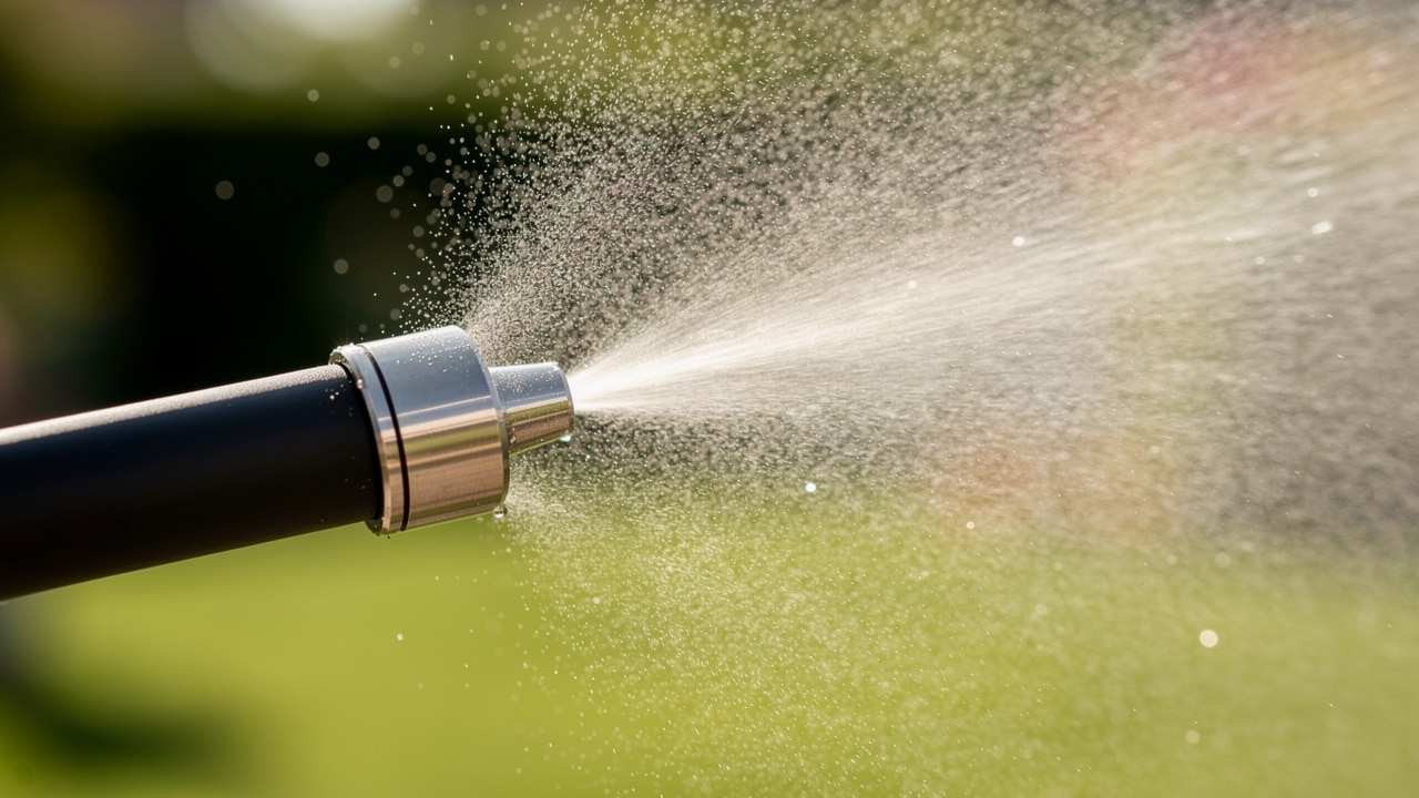 Buse de brumisateur extérieur haute pression diffusant une brume d'eau très fine