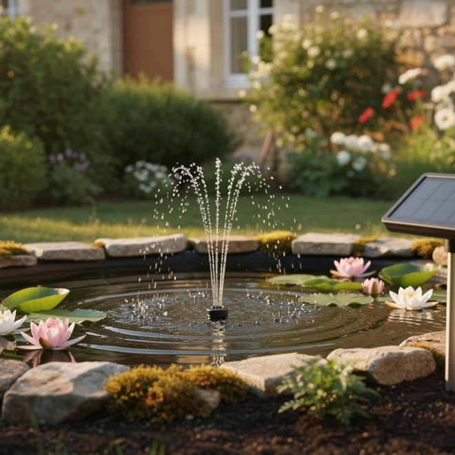 Pompe solaire pour bassin : types, débits, prix et installation