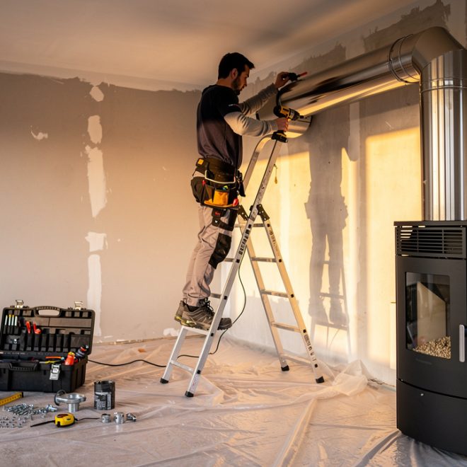 Installation d&rsquo;un poêle à granulés : déroulé, vrai coût et choix de l&rsquo;installateur