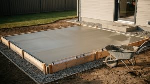 Prix d&rsquo;une dalle béton au m² en 2026 : posée, en autoconstruction, et le calcul pour la vôtre