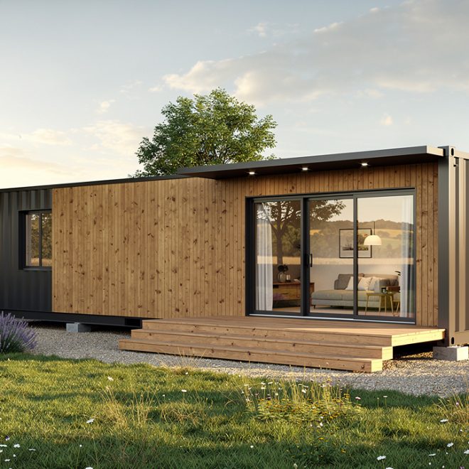 Plan maison container : 6 plans gratuits, du studio 20 pieds à la maison de 56 m²